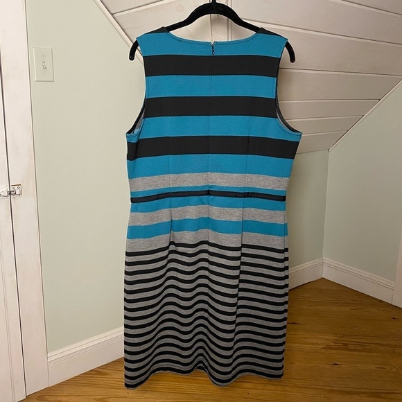 LOFT Striped Sleeveless Dress Women's 12 - Picture 6 of 12